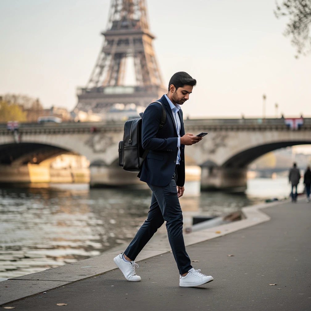 Indian student researching the Charpak Internship Programme for an internship in France