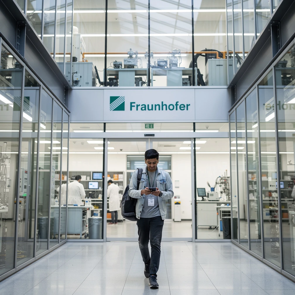 Indian engineering student at a Fraunhofer research institute in Germany through the DAAD WISE scholarship 2026