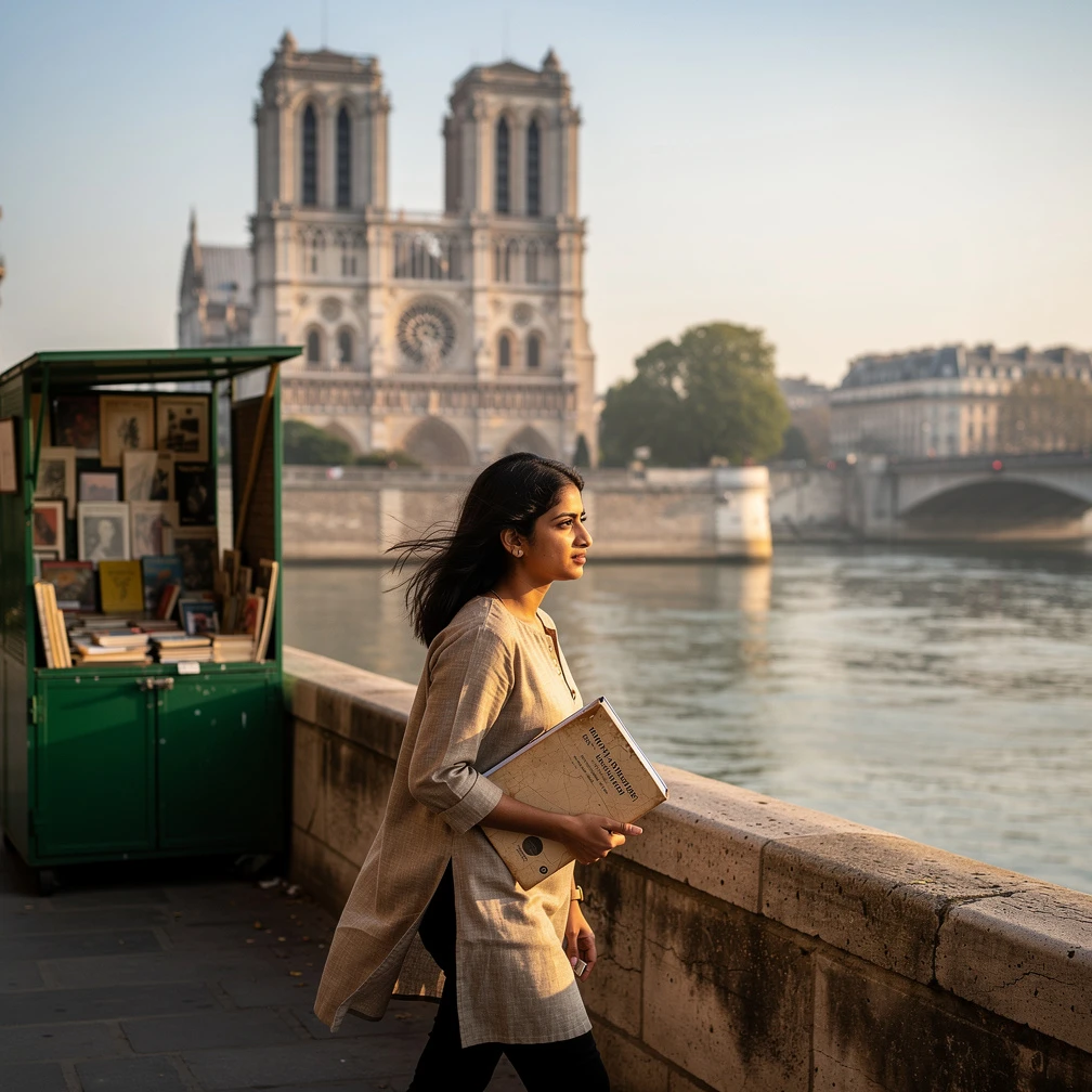 Indian student in Paris for DAAD WISE and Charpak Lab France internship 2026