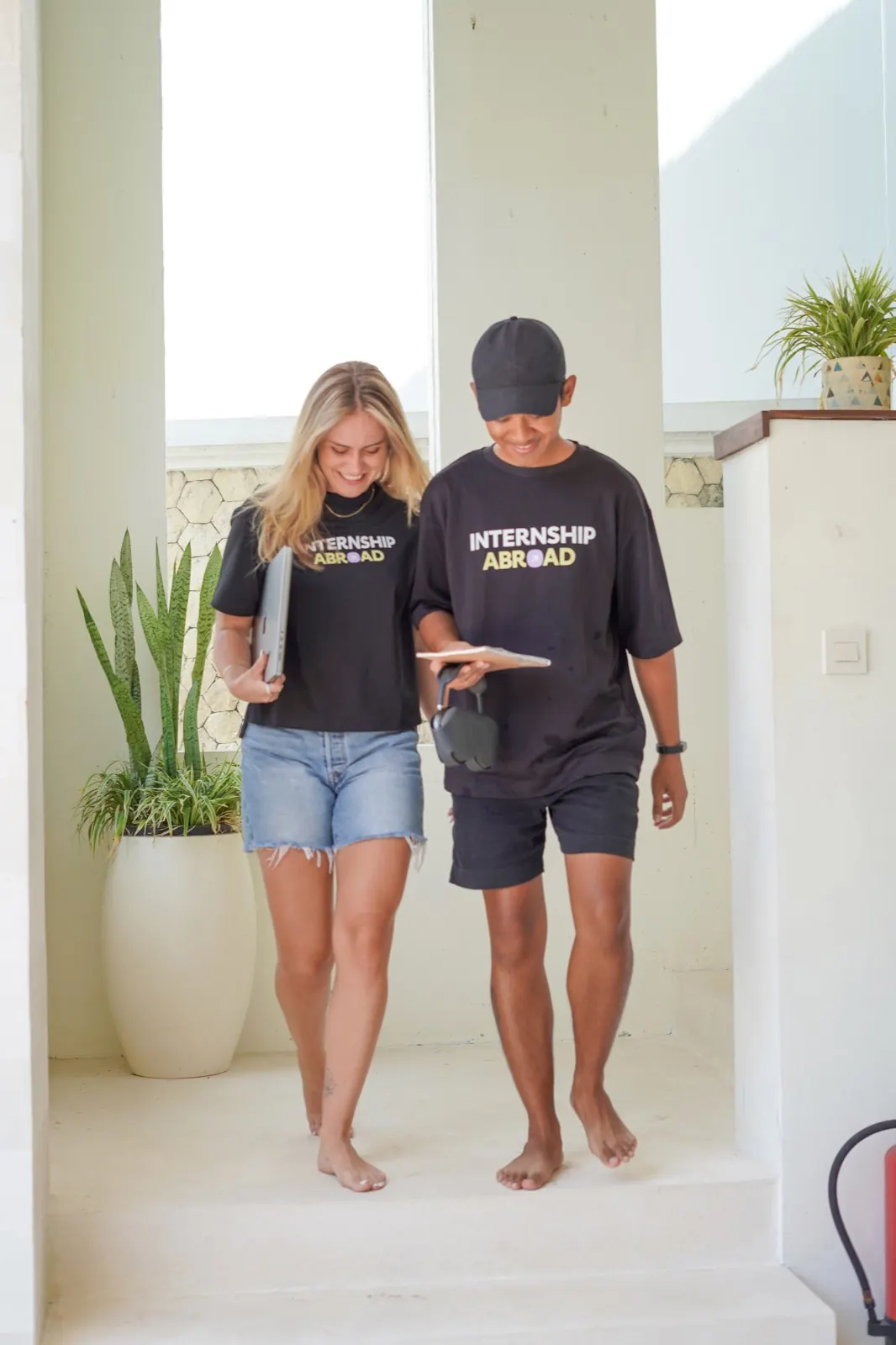 Students on internships abroad